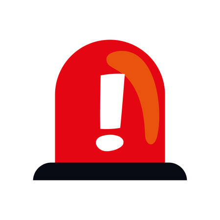 Security and warning represented by alarm icon over isolated and flat backgroundのイラスト素材