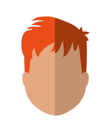 Person represented by man avatar icon over  isolated and flat backgroundのイラスト素材