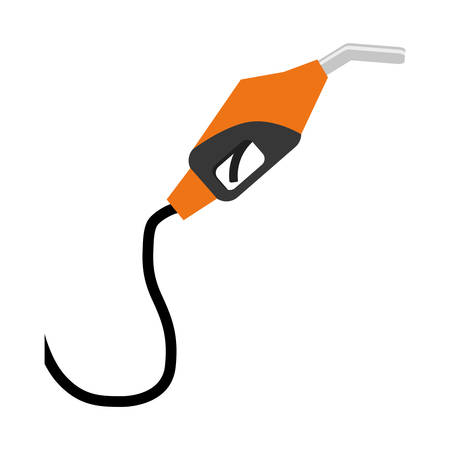 Gasoline station concept represented by dispenser icon over isolated and flat backgroundのイラスト素材