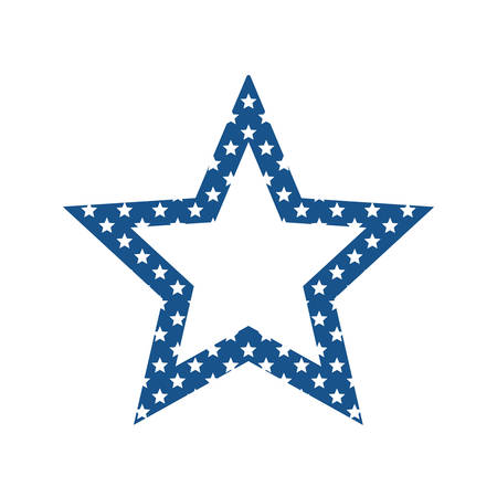 element of decoration represented by star over isolated and flat backgroundのイラスト素材