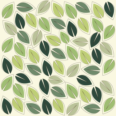 Floral and garden concept represented by background of leaves icon. Colorfull and flat illustrationのイラスト素材