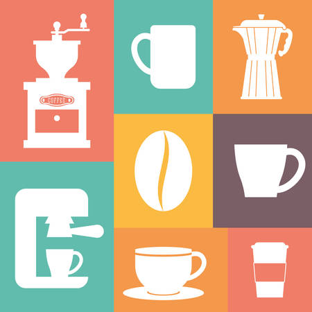 Coffee digital design, vector illustration eps 10.のイラスト素材