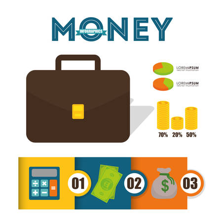 Money infographics design, vector illustration eps 10.のイラスト素材