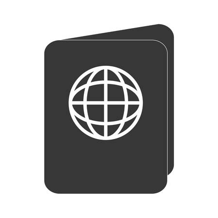 Travel and tourism concept represented by passport icon. isolated and flat illustrationのイラスト素材