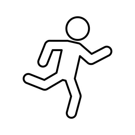 Security and insurance concept represented by exit icon. isolated and flat illustrationのイラスト素材