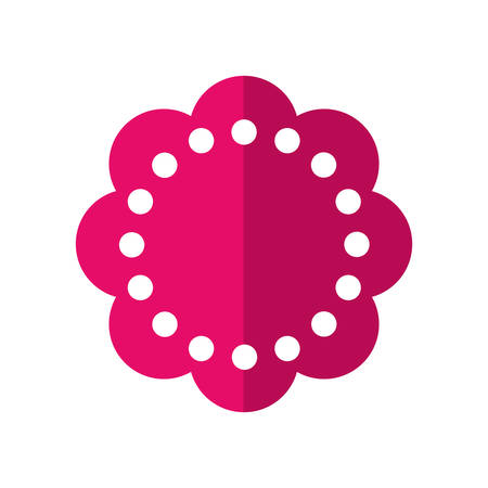 Garden and natural concept represented by flower icon. isolated and flat illustrationのイラスト素材