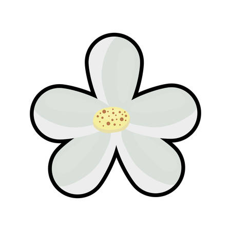 Garden and natural concept represented by flower icon. isolated and flat illustrationのイラスト素材