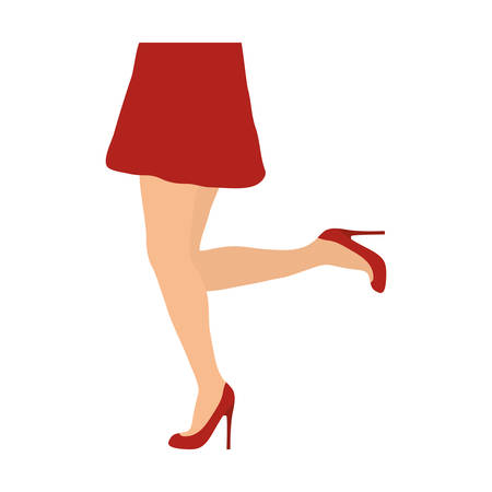 Human body concept represented by female Legs icon. isolated and flat illustrationのイラスト素材