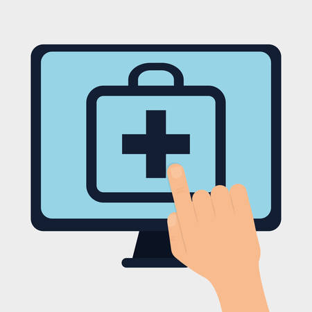 healthy lifestyle  concept with icon design, vector illustration graphic.のイラスト素材