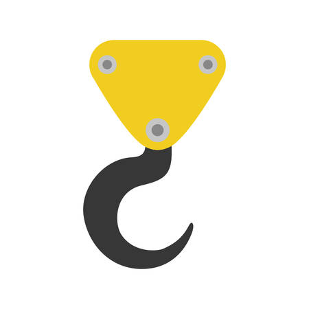 Under construction concept represented by crane icon. isolated and flat illustrationのイラスト素材