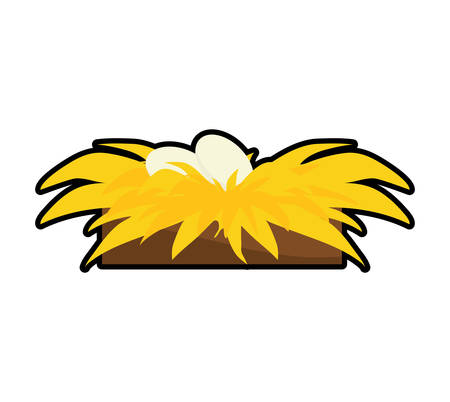 Farm food concept represented by chicken icon. isolated and flat illustrationのイラスト素材