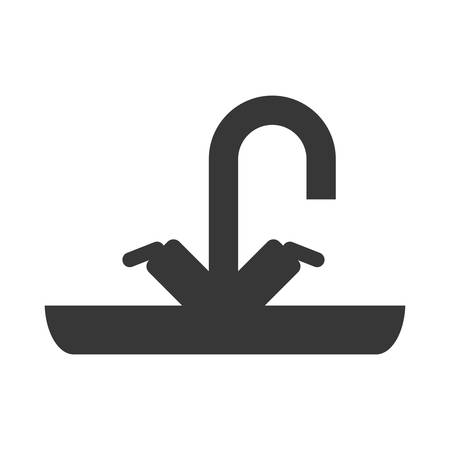 Kitchen concept represented by dishwasher icon. isolated and flat illustrationのイラスト素材