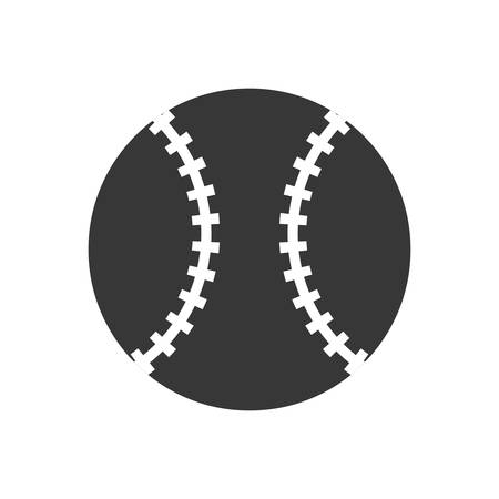 Baseball concept represented by ball icon. isolated and flat illustrationのイラスト素材