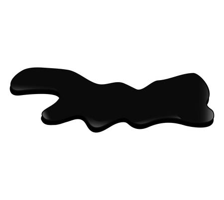 Oil industry concept represented by black splash icon. isolated and flat illustrationのイラスト素材