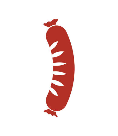 Steak house concept represented by sausage icon. isolated and flat illustrationのイラスト素材