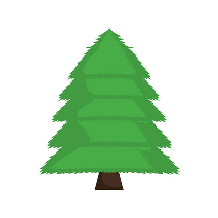 Merry Christmas concept represented by pine tree icon. isolated and flat illustrationのイラスト素材