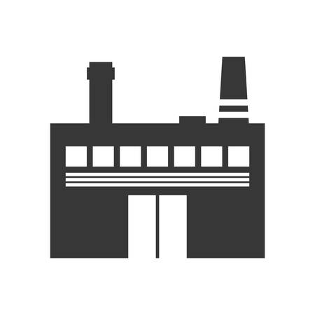Industry concept represented by building plant icon. isolated and flat illustrationのイラスト素材