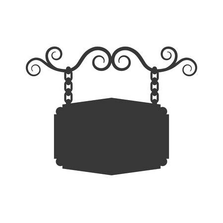 Decoration label concept represented by road sign table icon. isolated and flat illustrationのイラスト素材