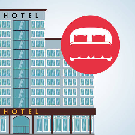 Hotel concept with icon designのイラスト素材