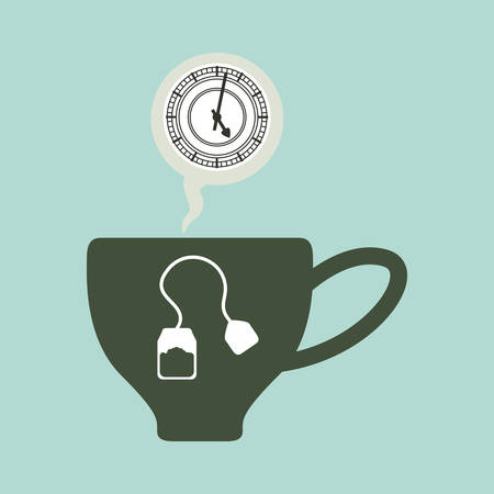 tea concept with icon designのイラスト素材