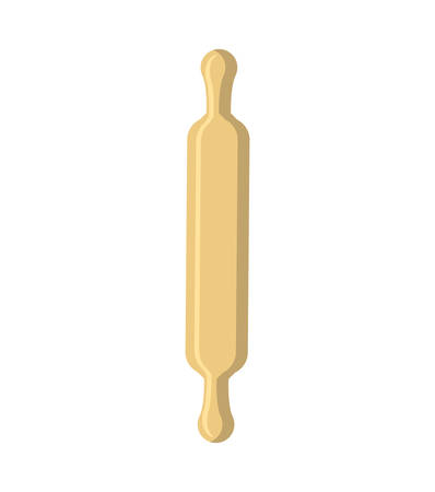 Kitchen and menu concept represented by rolling pin icon. isolated and flat illustrationのイラスト素材