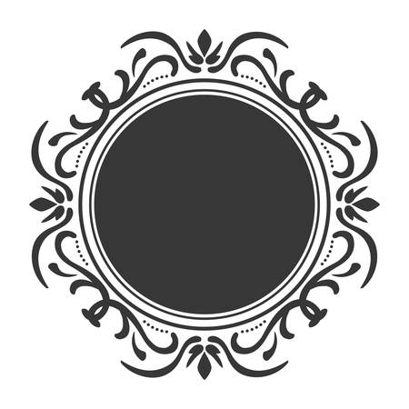 Vintage draw concept represented by seal stamp icon. isolated and flat illustrationのイラスト素材