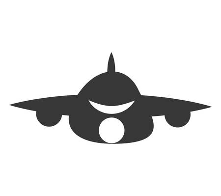 Transportation concept represented by ariplane  icon. isolated and flat illustrationのイラスト素材
