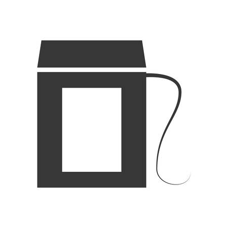 Dental care instument concept represented by floss icon. isolated and flat illustrationのイラスト素材