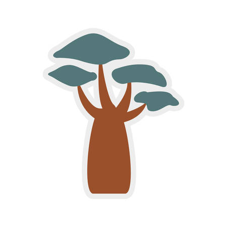 Nature and eco concept represented by tree icon. isolated and flat illustrationのイラスト素材