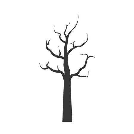 Nature and plant concept represented by dry tree icon. isolated and flat illustrationのイラスト素材