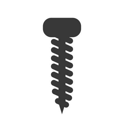 Constuction and repair concept represented by nut tool icon. isolated and flat illustrationのイラスト素材