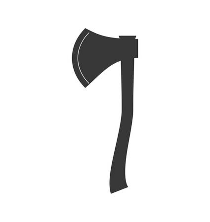 Constuction and repair concept represented by axe tool icon. isolated and flat illustrationのイラスト素材