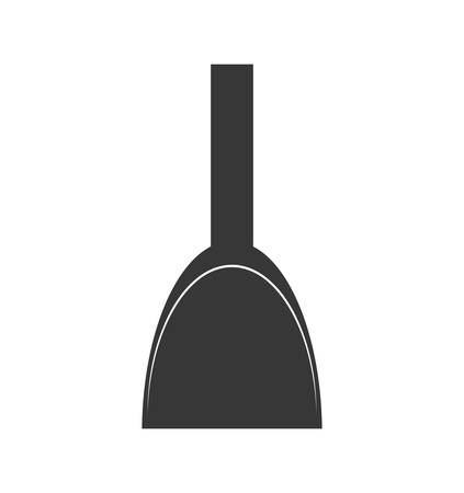 Constuction and repair concept represented by spatula tool icon. isolated and flat illustrationのイラスト素材