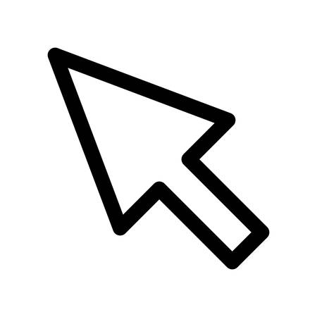 Web concept represented by arrow cursor icon. Isolated and flat illustrationのイラスト素材