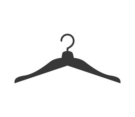 Hanger object concept represented by hook icon. Isolated and flat illustrationのイラスト素材