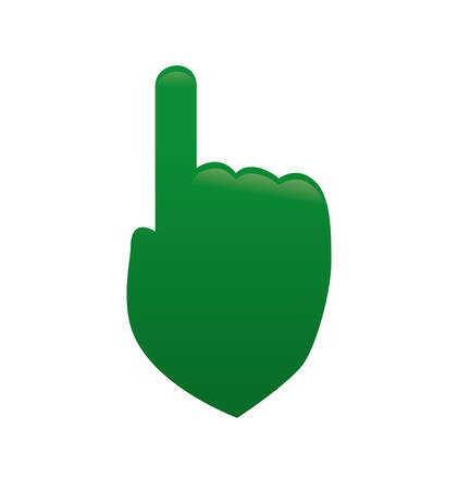 Human hand concept represented by gesture with fingers icon. Isolated and flat illustrationのイラスト素材