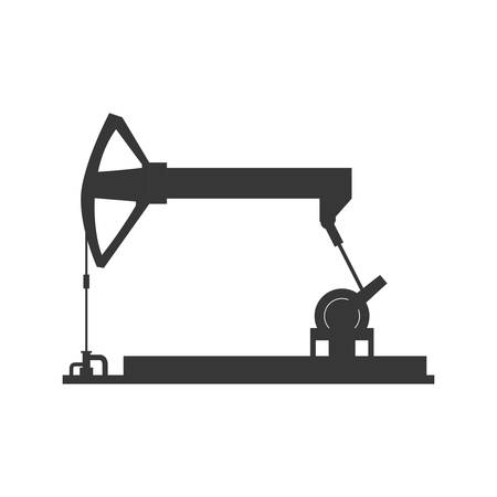 Oil industry concept represented by Oil pump icon. Isolated and flat illustrationのイラスト素材