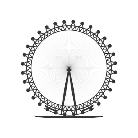 United kingdom concept represented by eye icon. Isolated and flat illustrationのイラスト素材