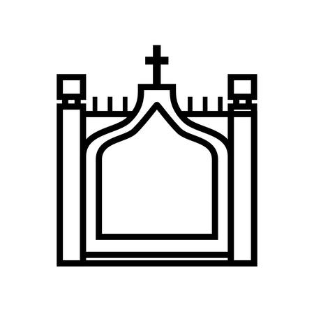 United kingdom concept represented by tower bridge icon. Isolated and flat illustrationのイラスト素材