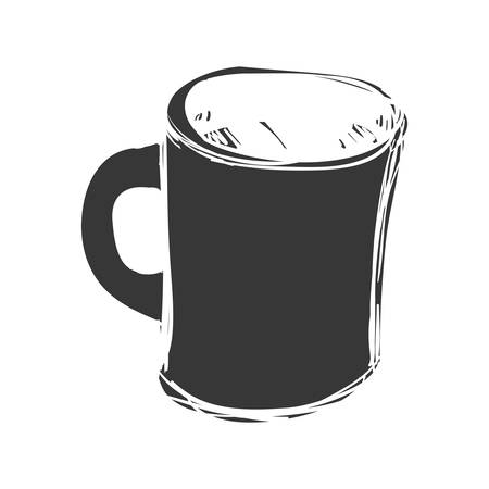 Drink concept represented by coffee mug icon. Isolated and flat illustrationのイラスト素材
