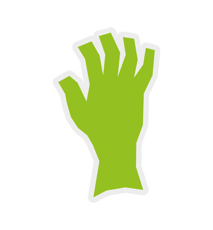 Help gesture concept represented by human hand icon. Isolated and flat illustration.のイラスト素材