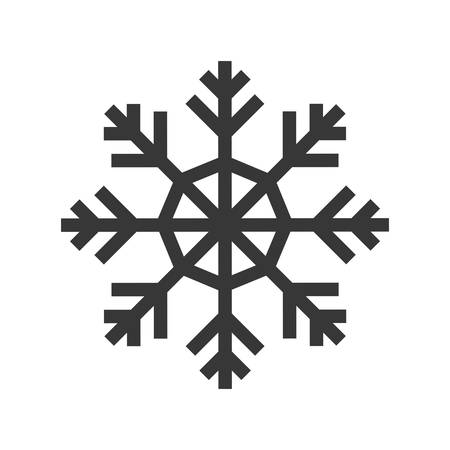 Winter concept represented by Snowflake icon. Isolated and flat illustrationのイラスト素材
