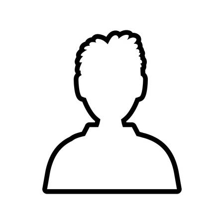 Avatar male concept represented by Man icon. Isolated and flat illustrationのイラスト素材