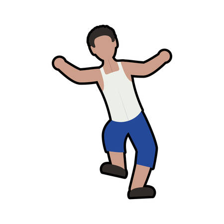 Male avatar concept represented by man icon. Isolated and flat illustrationのイラスト素材