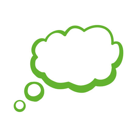Communication concept represented by bubble icon. Isolated and flat illustrationのイラスト素材