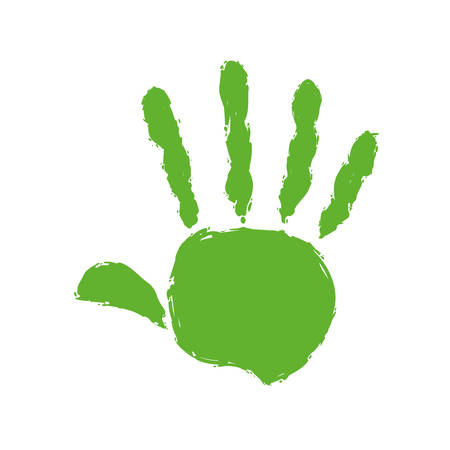 Human hand concept represented by gesture with fingers icon. Isolated and flat illustrationのイラスト素材