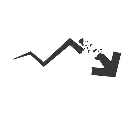 Direction concept represented by arrow icon. Isolated and flat illustrationのイラスト素材