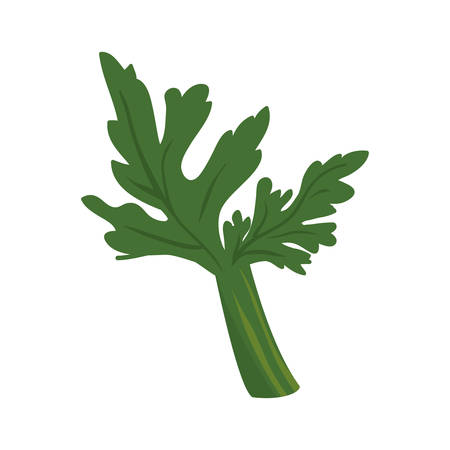 Nature and green concept represented by leaf icon. Isolated and flat illustrationのイラスト素材