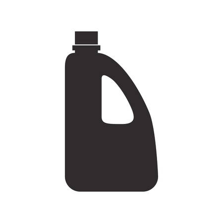 Oil industry concept represented by gasoline jar icon. Isolated and flat illustrationのイラスト素材