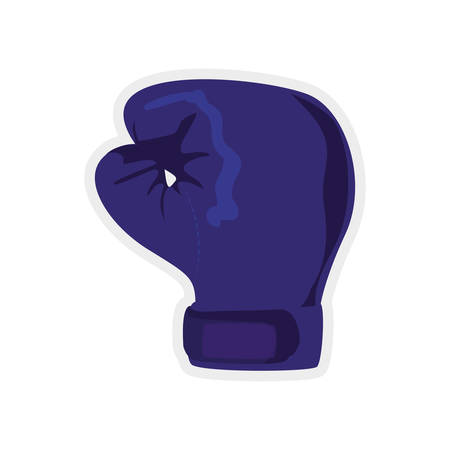 Boxing concept represented by glove icon. Isolated and flat illustrationのイラスト素材